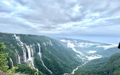 NOHSNGITHIANG FALLS Sohra (Cherapunjee), East Khasi Hills, Meghalaya